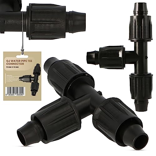 T-Stück T-Verbinder QJ 16 mm x 16 mm für PE Rohr Bewässerungsleitung Schlauchverlängerung Wasserrohr Garten Wasserleitung Micro-Drip-Bewässerungssysteme Rasenbewässerungssystem T-Stück T-Verbinder QJ 16 mm x 16 mm für PE Rohr Bewässerungsleitung Schlauchverlängerung Wasserrohr Garten Wasserleitung Micro-Drip-Bewässerungssysteme Rasenbewässerungssystem von Instalguru