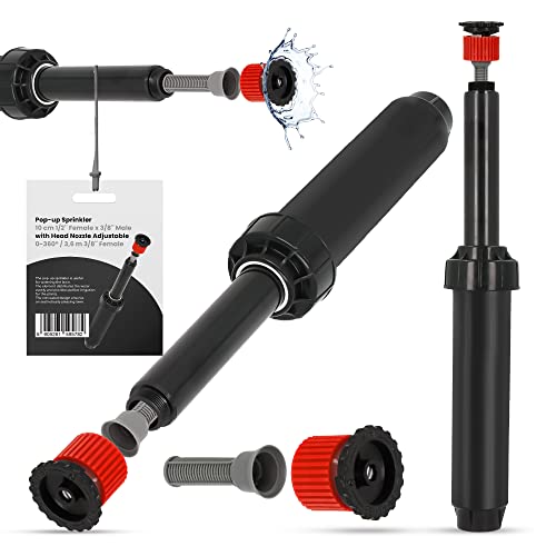 Versenkregner Rasensprenger 10cm Verstellbare Sprinklerdüse 360° 3,6m Universelle Professionelle Bewässerung für Rasenflächen Garten Pflanzbeete Sprinkleranlage Automatischer Sprinklersatz Versenkregner Rasensprenger 10cm Verstellbare Sprinklerdüse 360° 3,6m Universelle Professionelle Bewässerung für Rasenflächen Garten Pflanzbeete Sprinkleranlage Automatischer Sprinklersatz von Instalguru