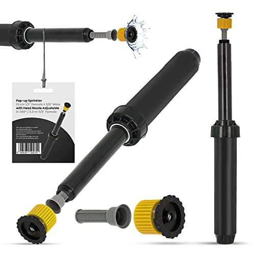 Versenkregner Rasensprenger 15cm Verstellbare Sprinklerdüse 360° 3m Universelle Professionelle Bewässerung für Rasenflächen Garten Pflanzbeete Sprinkleranlage Automatischer Sprinklersatz Versenkregner Rasensprenger 15cm Verstellbare Sprinklerdüse 360° 3m Universelle Professionelle Bewässerung für Rasenflächen Garten Pflanzbeete Sprinkleranlage Automatischer Sprinklersatz von Instalguru