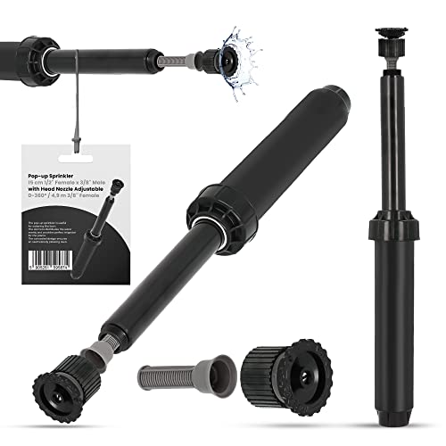 Versenkregner Rasensprenger 15cm Verstellbare Sprinklerdüse 360° 4,9m Universelle Professionelle Bewässerung für Rasenflächen Garten Pflanzbeete Sprinkleranlage Automatischer Sprinklersatz Versenkregner Rasensprenger 15cm Verstellbare Sprinklerdüse 360° 4,9m Universelle Professionelle Bewässerung für Rasenflächen Garten Pflanzbeete Sprinkleranlage Automatischer Sprinklersatz von Instalguru