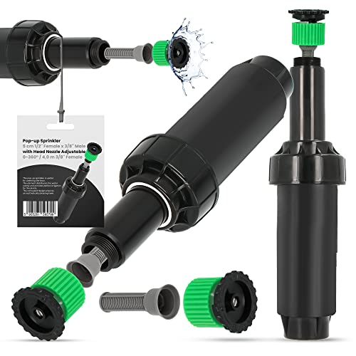Versenkregner Rasensprenger 5cm Verstellbare Sprinklerdüse 360° 4m Universelle Professionelle Bewässerung für Rasenflächen Garten Pflanzbeete Sprinkleranlage Automatischer Sprinklersatz Versenkregner Rasensprenger 5cm Verstellbare Sprinklerdüse 360° 4m Universelle Professionelle Bewässerung für Rasenflächen Garten Pflanzbeete Sprinkleranlage Automatischer Sprinklersatz von Instalguru