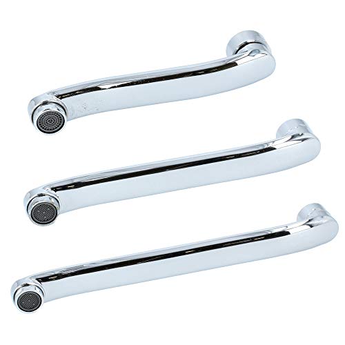 Wasserhahn für Küchenspüle Küchenarmatur Spültischarmatur gebogen Auslauf 3/4 (170 mm) von Instalguru