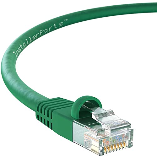 InstallerParts Ethernet-Kabel, CAT5E, UTP, 3 m, Grün – Professionelle Serie – 1 Gigabit/Sek. Netzwerk-/Internet-Kabel, 350 MHz von InstallerParts