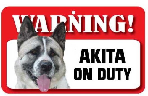 Akita-Hunde-Warnschild von Instant Gifts International