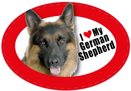 Oval Pet Magnet – Deutscher Schäferhund von Instant Gifts International