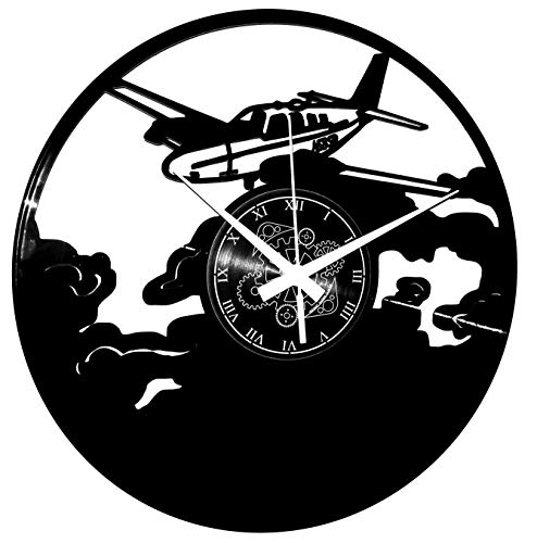 Instant Karma Clocks | Flugzeug Wanduhr – Geschenkidee für Piloten & Reise-Enthusiasten | Geräuschlosem Quarzwerk | Geschenkidee für Küche, Schlafzimmer, Wohnzimmer Instant Karma Clocks | Flugzeug Wanduhr – Geschenkidee für Piloten & Reise-Enthusiasten | Geräuschlosem Quarzwerk | Geschenkidee für Küche, Schlafzimmer, Wohnzimmer von Instant Karma Clocks