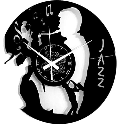 Instant Karma Clocks Wanduhr aus Vinyl Schallplattenuhr mit Musik Konzert Jazz Blues Motiv Geschenk Jazzliebhaber von Instant Karma Clocks