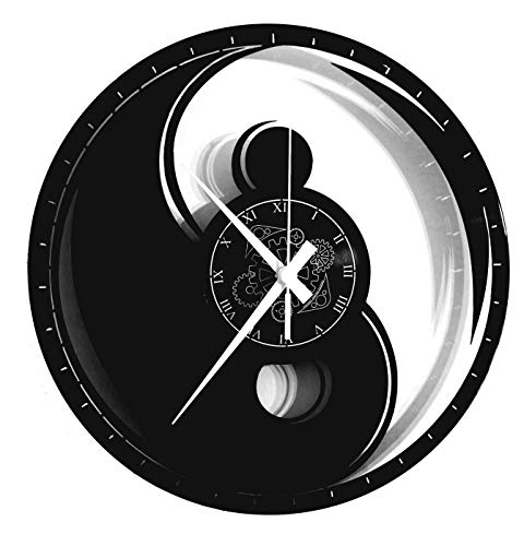 Instant Karma Clocks Wanduhr aus Vinyl Schallplattenuhr mit Yin Yang Boho Mandala Hamsa Motiv Modern Deko Instant Karma Clocks Wanduhr aus Vinyl Schallplattenuhr mit Yin Yang Boho Mandala Hamsa Motiv Modern Deko von Instant Karma Clocks