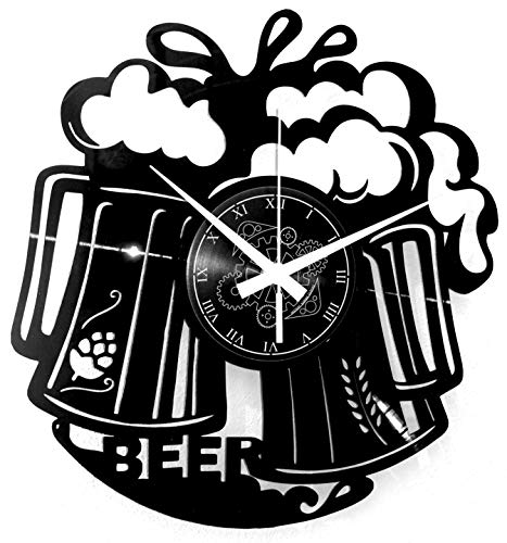 Instant Karma Clocks | Wanduhr mit Zwei Bierkrügen & Schaumkrone | Wanddeko für Bar, Küche & Bierliebhaber Instant Karma Clocks | Wanduhr mit Zwei Bierkrügen & Schaumkrone | Wanddeko für Bar, Küche & Bierliebhaber von Instant Karma Clocks