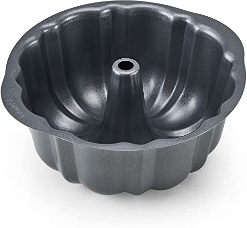 Instant Pot™ Gugelhupf Backform, Backform aus Karbonstahl, Antihaftbeschichtete Ofenform für Deko Kuchen und Torten, Auflaufform für Dessert, Schwarz, 20,5 x 18,5 x 8 cm (1,2 Liter) von Instant Pot