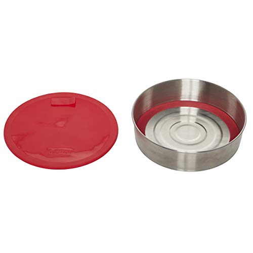 Instant Pot Deckel und abnehmbarer Offizielles rundes Koch-/Backblech mit Deckel und abnehmbarem Boden, 17,8 cm, 907 ml, Rot von Instant Pot