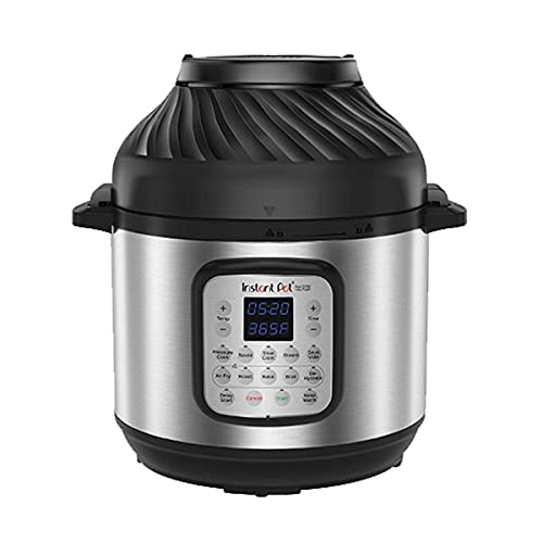 Instant Pot Duo Crisp + Heißluftfritteuse 11-in-1 Elektro-Multikocher 5.7 L - Schnellkochtopf, Luftfritteuse, Schongarer, Dampfgarer, Dehydrator mit Grill, Warmhalte- und Backfunktion, Edelstahl von Instant Pot