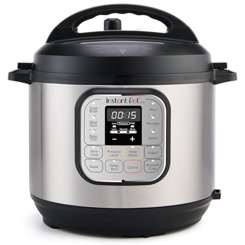 Instant Pot Duo 7-in-1 Smart Cooker 5,7 L - Schnellkochtopf, Schongarer, Reiskocher, Sautierpfanne, Joghurtbereiter, Dampfgarer und Speisewärmer, Schwarz/Rostfreier Stahl von Instant Pot