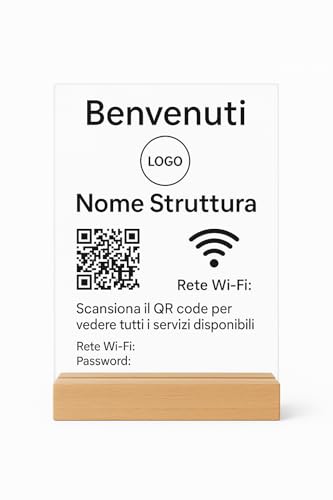 Kennzeichen Willkommen Hotel B&B Rezeptionsstrukturen - Acrylschild Basis Holz Personalisierte Logo Zimmer Hall Rezeption von Instant Project