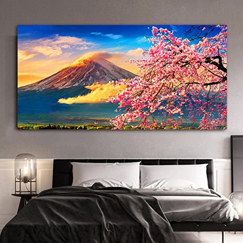 Instarry 5D DIY Diamond Painting Zubehör Full Groß Berg Fuji Home Decoration 80x40 cm von Instarry