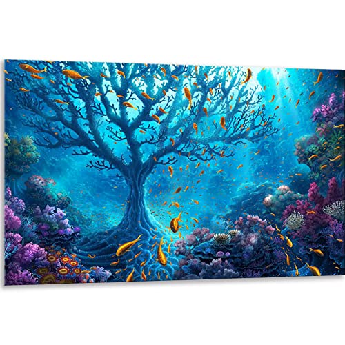 Instarry 5D DIY Diamond Painting Zubehör Full Groß Landschaft der Unterwasserwelt Decoration 75x50 cm von Instarry