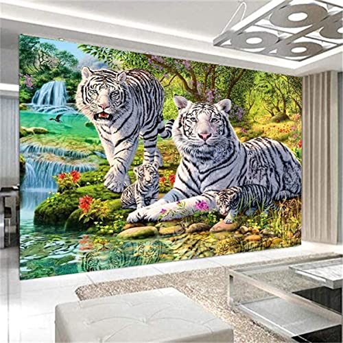 Instarry 5D Diamant Painting Bilder Full Groß weißer Tiger Room Decor 60x40 cm von Instarry