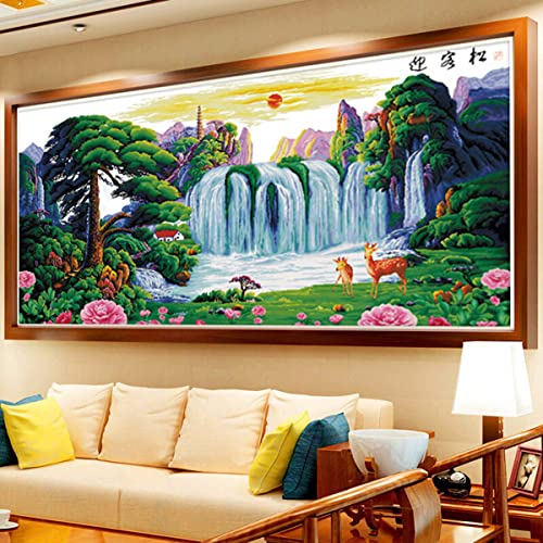Instarry 5D Diamond Painting Full Groß Chinesische Landschaftsmalerei Wohnzimmer Deko 150x60 cm Instarry 5D Diamond Painting Full Groß Chinesische Landschaftsmalerei Wohnzimmer Deko 150x60 cm von Instarry
