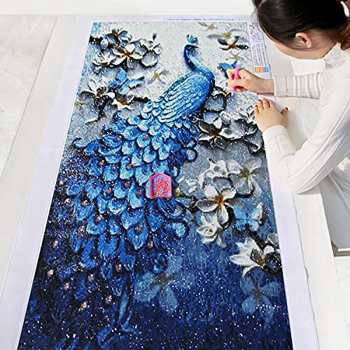 Instarry 5D Diamond Painting Full Groß Pfau Wall Decoration (60x104 cm) von Instarry