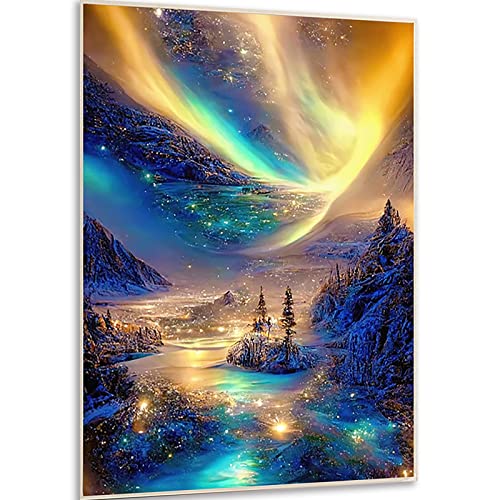 Instarry 5D Diamond Painting Set Full Groß Aurora-Landschaft Room Decor 60x40 cm Instarry 5D Diamond Painting Set Full Groß Aurora-Landschaft Room Decor 60x40 cm von Instarry
