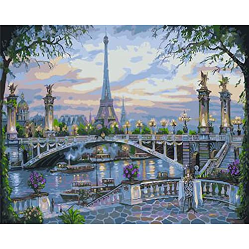 Instarry 5D Diamond Painting Set Full Groß Eiffelturm Room Decor 80x60 cm von Instarry