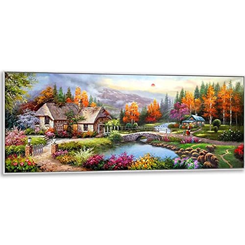 Instarry 5D Diamond Painting Set Groß Haus am See Room Decor 150x60 cm von Instarry