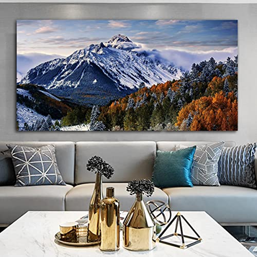 Instarry 5D Diamond Painting Zubehör Full Groß Schneeberglandschaft Decoration 80x40 cm von Instarry