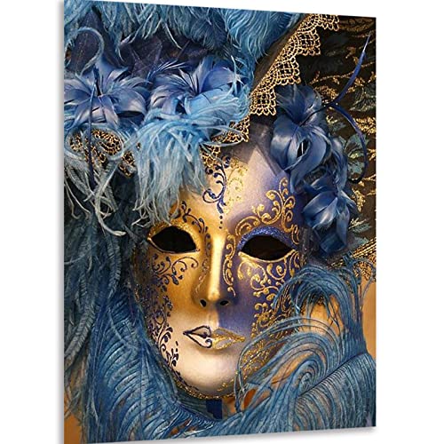 Instarry DIY 5D Diamant Painting Bilder Full Groß goldene Maske Decoration 60x40 cm Instarry DIY 5D Diamant Painting Bilder Full Groß goldene Maske Decoration 60x40 cm von Instarry