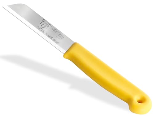Gemüsemesser Obstmesser Schälmesser aus Solingen Küchenmesser Made in Germany Universal Messer mit Scharfer Klinge aus Rostfreiem Edelstahl Spülmaschinen geeignet (Kurz, Gelb) von InstrumenteNrw