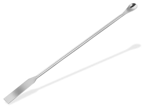Laborspatel Mikrolöffel 18 cm Probenlöffel Löffelspatel Doppelseitiges Instrument Creme Löffel zur Kosmetik aus Metall - Anmischspatel - Salbenspatel Laborspatel Mikrolöffel 18 cm Probenlöffel Löffelspatel Doppelseitiges Instrument Creme Löffel zur Kosmetik aus Metall - Anmischspatel - Salbenspatel von InstrumenteNrw