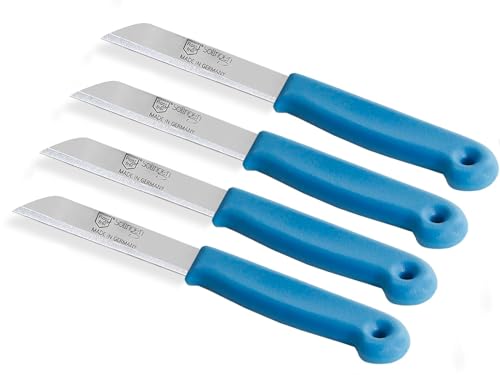 Obstmesser Gemüsemesser Set aus Solingen Kleines Messer mit Scharfem und Präzisem Schnitt aus Rostfreiem Edelstahl Made in Germany Allzweckmesser Universalmesser Klein/Groß (4er Set, Lang) von InstrumenteNrw