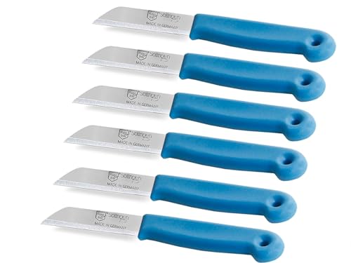 Obstmesser Gemüsemesser Set aus Solingen Kleines Messer mit Scharfem und Präzisem Schnitt aus Rostfreiem Edelstahl Made in Germany Allzweckmesser Universalmesser Klein/Groß (6er Set, Kurz) von InstrumenteNrw
