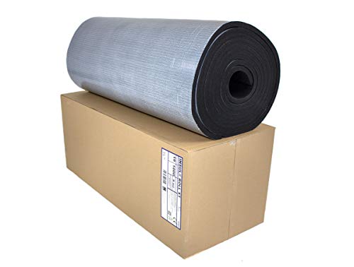 Dämmmatte selbstklebend Kautschuk Isoliermatte 19mm Dämmdicke Dämmung Isolierung 1m² - 8m² - Markenqualität Insul-Roll XT (Dämmplatte selbstklebend 19mm - 6m² 1 Karton) von Insul-Tube