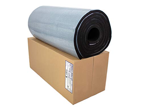 Dämmmatte selbstklebend Kautschuk Isoliermatte 25mm Dämmdicke Dämmung Isolierung 1m² - 6m² - Markenqualität Insul-Roll XT (Dämmplatte selbstklebend 25mm - 6m² 1 Karton) von Insul-Tube