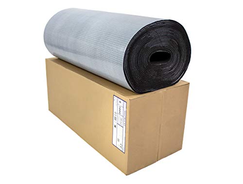 Dämmmatte selbstklebend Kautschuk Isoliermatte 6mm Dämmdicke Dämmung Isolierung 1m² - 20m² - Markenqualität Insul-Roll XT (Dämmplatte selbstklebend 6mm - 20m² 1 Karton) von Insul-Tube