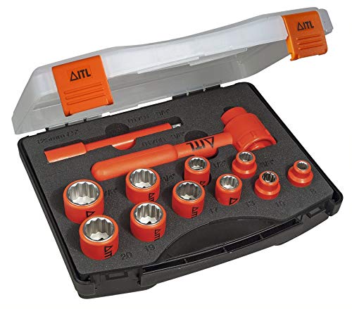 Insulated Tools Ltd 03105 Steckschlüssel-Set, 3/8-Zoll-Antrieb, 12-teilig von ITL