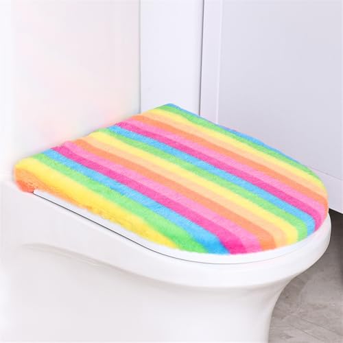 Insun 2 Stück WC Deckelbezug aus Mikrofaserstoff, Toiletten Sitzbezug mit Gummizug für Meisten Toilettendeckel Regenbogen 4 Insun 2 Stück WC Deckelbezug aus Mikrofaserstoff, Toiletten Sitzbezug mit Gummizug für Meisten Toilettendeckel Regenbogen 4 von Insun