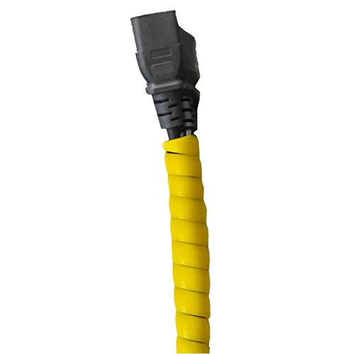 Insun 2m Kabelschlauch Spiral Kabelschläuche Zuschneidbar Kabel Organizer für Kabelschutz, Kabel Verstecken Gelb ∅ 10 mm von Insun