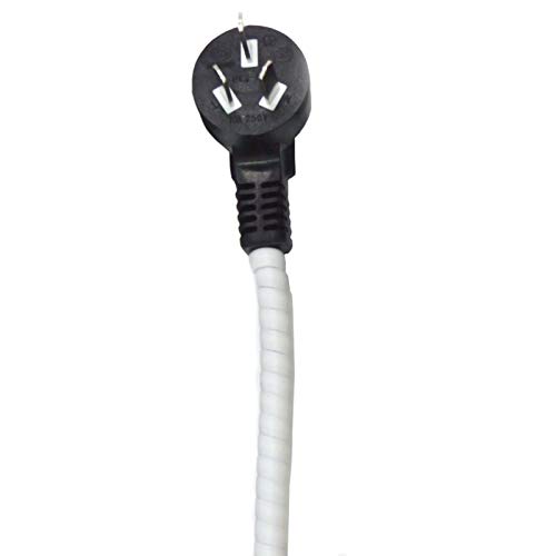 Insun 2m Kabelschlauch Spiral Kabelschläuche Zuschneidbar Kabel Organizer für Kabelschutz, Kabel Verstecken Weiß ∅ 8 mm von Insun