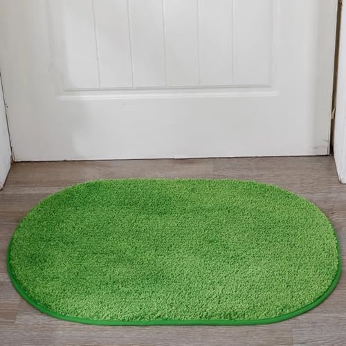 Insun Badezimmerteppich Oval Badematte rutschfest Badteppich Saugfähig Schnelltrocknend Maschinenwaschbar Grün 120 x 200 cm Insun Badezimmerteppich Oval Badematte rutschfest Badteppich Saugfähig Schnelltrocknend Maschinenwaschbar Grün 120 x 200 cm von Insun
