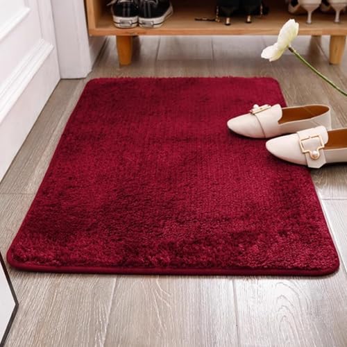 Insun Badezimmerteppich Rechteck Badematte rutschfest Badteppich Saugfähig Schnelltrocknend Maschinenwaschbar Burgund 80 x 130 cm Insun Badezimmerteppich Rechteck Badematte rutschfest Badteppich Saugfähig Schnelltrocknend Maschinenwaschbar Burgund 80 x 130 cm von Insun