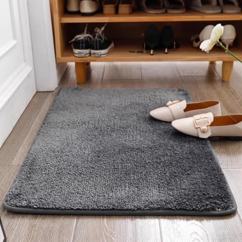 Insun Badezimmerteppich Rechteck Badematte rutschfest Badteppich Saugfähig Schnelltrocknend Maschinenwaschbar Dunkelgrau 120 x 170 cm Insun Badezimmerteppich Rechteck Badematte rutschfest Badteppich Saugfähig Schnelltrocknend Maschinenwaschbar Dunkelgrau 120 x 170 cm von Insun