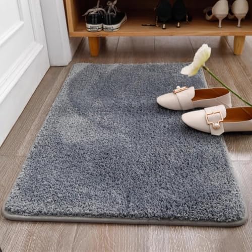 Insun Badezimmerteppich Rechteck Badematte rutschfest Badteppich Saugfähig Schnelltrocknend Maschinenwaschbar Hellgrau 120 x 170 cm Insun Badezimmerteppich Rechteck Badematte rutschfest Badteppich Saugfähig Schnelltrocknend Maschinenwaschbar Hellgrau 120 x 170 cm von Insun