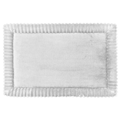 Insun Dick Memoryschaum Badezimmerteppich, Badematte rutschfest Saugfähig Waschbar für Badezimmer Hellgrau 40 x 60 cm von Insun