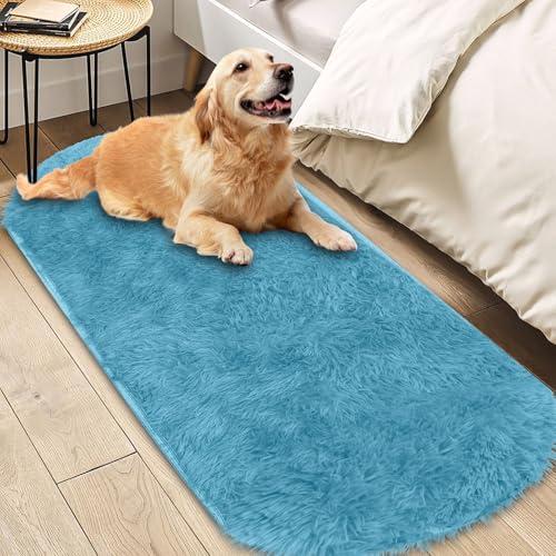 Insun Teppich Oval Wohnzimmer Hochflor Flauschig Waschbar Shaggy rutschfest Teppiche Schlafzimmer Aquagrün 40 x 60 cm Insun Teppich Oval Wohnzimmer Hochflor Flauschig Waschbar Shaggy rutschfest Teppiche Schlafzimmer Aquagrün 40 x 60 cm von Insun