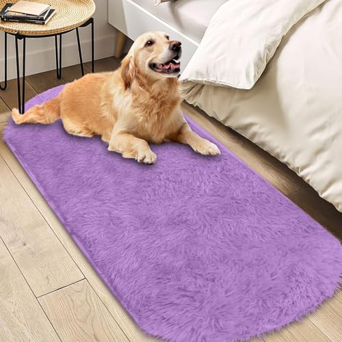 Insun Teppich Oval Wohnzimmer Hochflor Flauschig Waschbar Shaggy rutschfest Teppiche Schlafzimmer Hellviolett 120 x 180 cm Insun Teppich Oval Wohnzimmer Hochflor Flauschig Waschbar Shaggy rutschfest Teppiche Schlafzimmer Hellviolett 120 x 180 cm von Insun