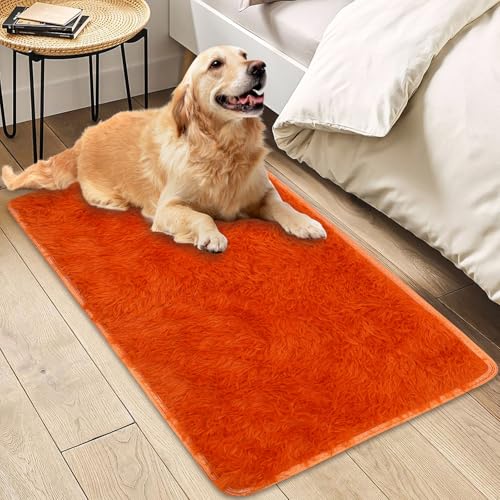 Insun Teppich Wohnzimmer Hochflor Flauschig Waschbar Shaggy rutschfest Teppiche Schlafzimmer Orange 200 x 250 cm Insun Teppich Wohnzimmer Hochflor Flauschig Waschbar Shaggy rutschfest Teppiche Schlafzimmer Orange 200 x 250 cm von Insun