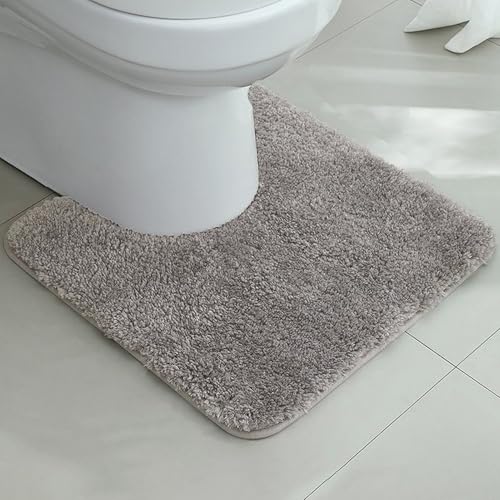 Insun U Form Badezimmerteppich, WC-Vorleger rutschfest Saugfähig Waschbar für Badezimmer Hellgrau 50 x 50 cm Insun U Form Badezimmerteppich, WC-Vorleger rutschfest Saugfähig Waschbar für Badezimmer Hellgrau 50 x 50 cm von Insun