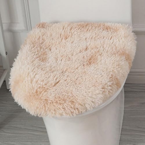 Insun Weicher, flauschiger WC-Sitzbezug, waschbarer, saugfähiger Deckelbezug, verstellbar, rutschfeste Unterseite, für die meisten Badezimmer-WC-Deckel, Batikfärbung, blasses Kamel, 45 x 50 cm Insun Weicher, flauschiger WC-Sitzbezug, waschbarer, saugfähiger Deckelbezug, verstellbar, rutschfeste Unterseite, für die meisten Badezimmer-WC-Deckel, Batikfärbung, blasses Kamel, 45 x 50 cm von Insun