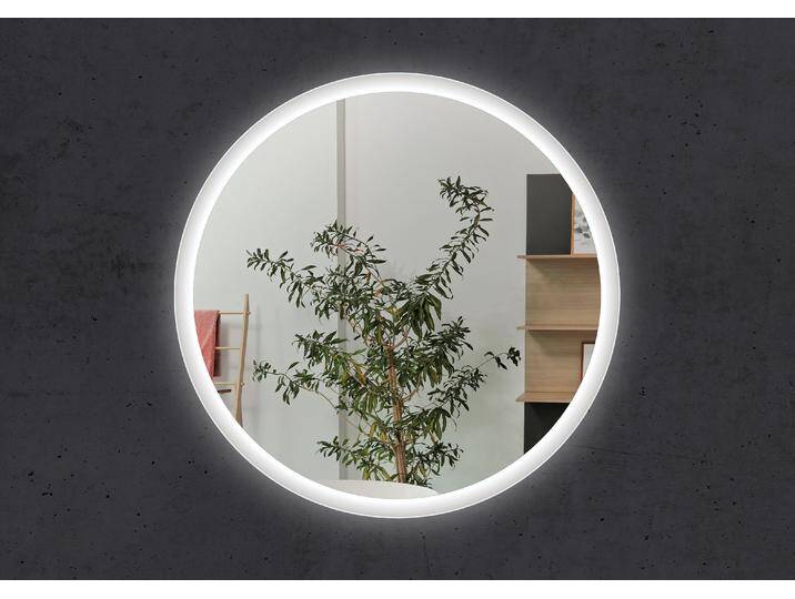 Design LED-Lichtspiegel Rund 80cm Ø mit Sensorschalter und Memory-Funktion von Intarbad